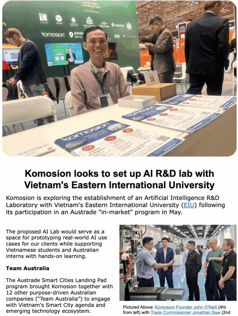 Excerpt of Komosion June 2025 newsletter